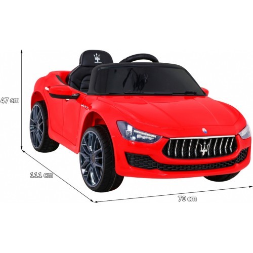 Электромобиль Maserati Ghibli, красный