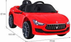 Vehicle Maserati Ghibli Red