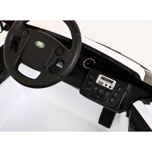 Elektromobilis Land Rover Discovery, balts