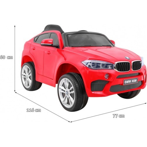 Elektromobilis bērniem BMW X6M, sarkans