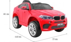 Elektromobilis bērniem BMW X6M, sarkans