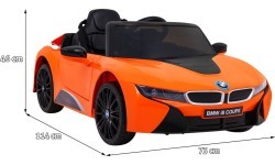 Электромобиль BMW I8 LIFT, оранжевый