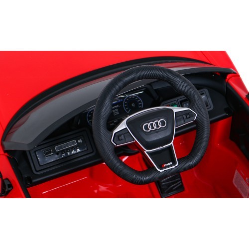 Elektromobilis Audi RS E-Tron GT, sarkans