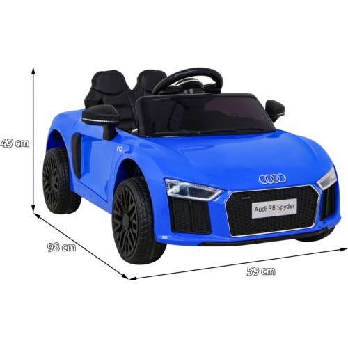Elektromobilis Audi R8, zils