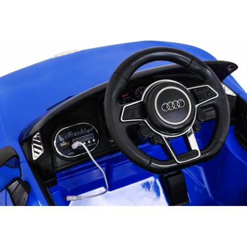 Elektromobilis Audi R8, zils