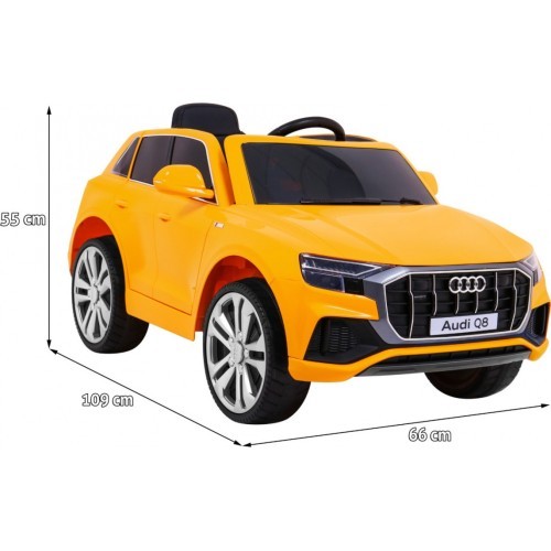 Elektromobilis Audi Q8 LIFT, dzeltens