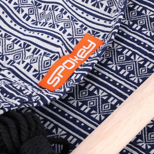 Šūpuļtīkls/sēdeklis Spokey BENCH ETNO, melns balts