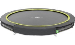 EXIT Silhouette ground sports trampoline ø244cm - black