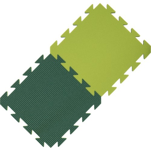 Foam Carpet Yate, 29x29x1,2 cm - Light/Dark Green