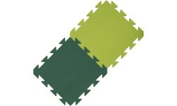 Foam Carpet Yate, 29x29x1,2 cm - Light/Dark Green