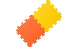 Foam Carpet Yate, 29x29x1,2 cm - Yellow/Orange 