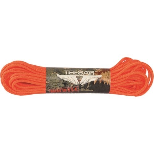Oranža paracord virve, 100 ft