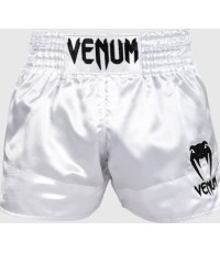 Venum Classic Muay Thai Shorts - белый/черный