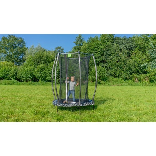 EXIT Tiggy junior trampoline with safety ø140cm - black/grey