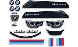 Набор наклеек Reppy BMW