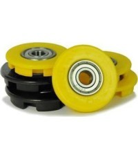 Buddy - Wheel cover 12mm yellow (4x) + black (2x)