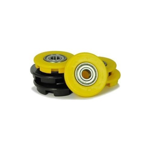 Buddy - Wheel cover 12mm yellow (4x) + black (2x)