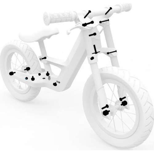 Ручной тормоз для велосипеда - монтажный комплект