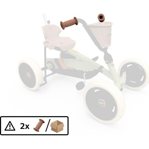 Рукоятка d22x90 мм коричневая (2 шт.)
