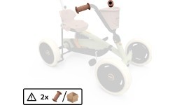 Hand grip d22x90mm brown (2x)
