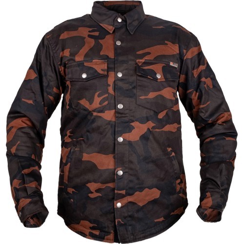 Мотоциклетная рубашка BOS Lumberjack - Dark Camo