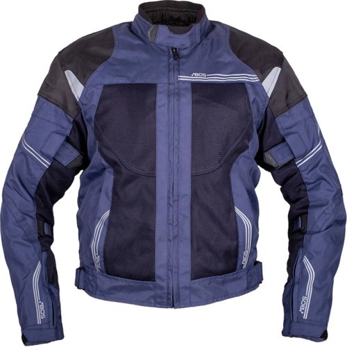 Мужская летняя мотоциклетная куртка BOS Hobart - Blue