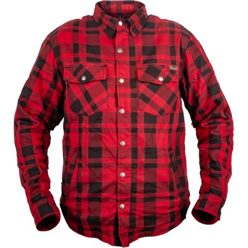 Мотоциклетная рубашка BOS Lumberjack - Impact Red