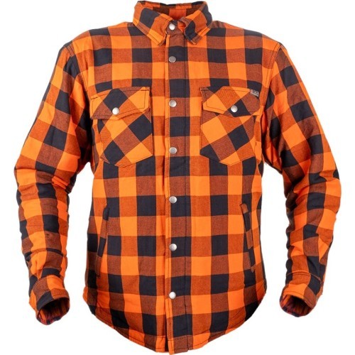 Мотоциклетная рубашка BOS Lumberjack - Orange