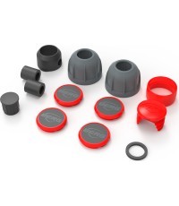 Buzzy plastmasas detaļas, sarkans-melns