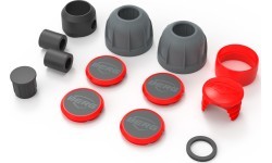 Buzzy plastmasas detaļas, sarkans-melns