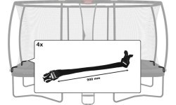Aizsargtīkls DLX XL ar sprādzēm (900 mm) (4x)