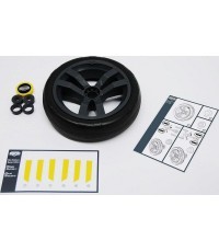 Wheel Berg, Grey-Black, 9x2, Yellow Cover