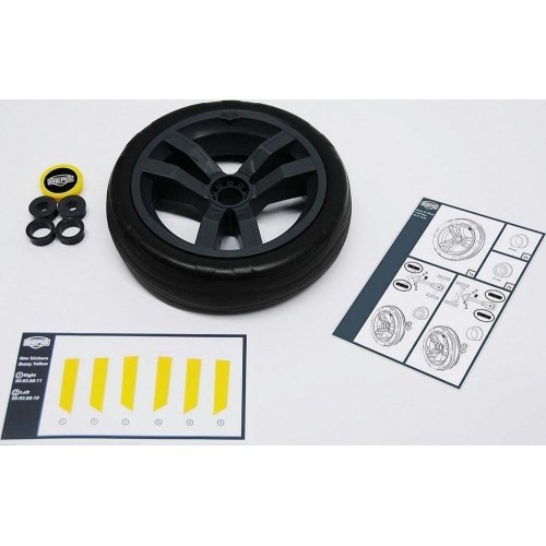 Wheel Berg, Grey-Black, 9x2, Yellow Cover