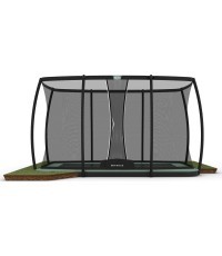 Батут BERG Ultim Champion ECO FlatGround 410 + защитная сетка DLX XL