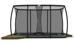 BERG Ultim Champion ECO FlatGround 410 batuts + drošības tīkls DLX XL