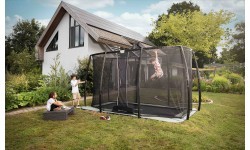 BERG Ultim Champion ECO FlatGround 410 batuts + drošības tīkls DLX XL