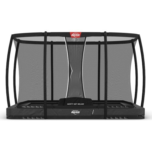 BERG Ultim Champion InGround 330 Grey + drošības tīkls Deluxe