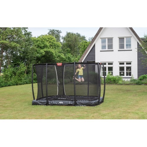 BERG Ultim Champion InGround 330 Grey + drošības tīkls Deluxe