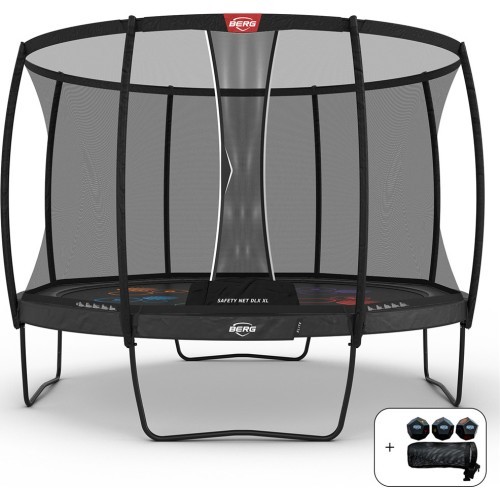 BERG Elite Regular 430 pelēks Levels + drošības tīkls DLX XL