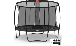 BERG Elite Regular 430 pelēks Levels + drošības tīkls DLX XL