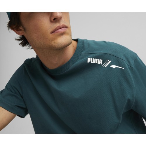 Puma Rad/Cal Tee мужская футболка Varsity Green 849777 24