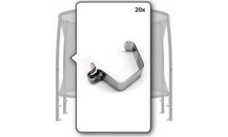 Atsperu kronšteins (20x)