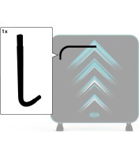 AeroWall - Rāmja caurule L 2x2 liektā formā