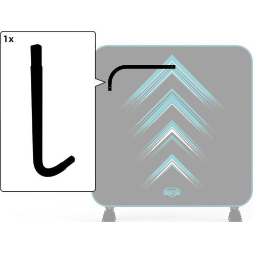 AeroWall rāmja caurule liekta L 2x2