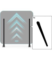 AeroWall - Rāmja caurule taisna 2x2