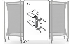 Aizsargtīkla stiprinājumi Comfort 200 (komplekts 1 caurulei) (85 mm)