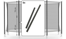 Drošības tīkla Comfort putuplasta komplekts 200 (87+78 cm)