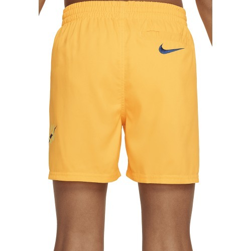 Nike Nk B Scribble 4'' Volley swim shorts for teens, yellow NESSE806 818