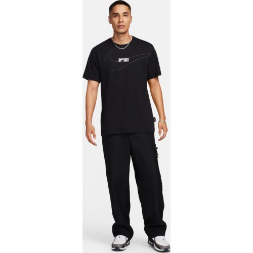 Nike Men's T-Shirt NSW Tee 6Mo Swoosh Black FQ3785 010