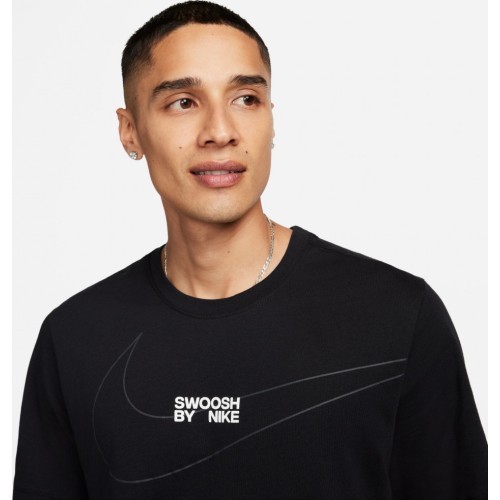 Nike vīriešu T-krekls NSW Tee 6Mo Swoosh Black FQ3785 010